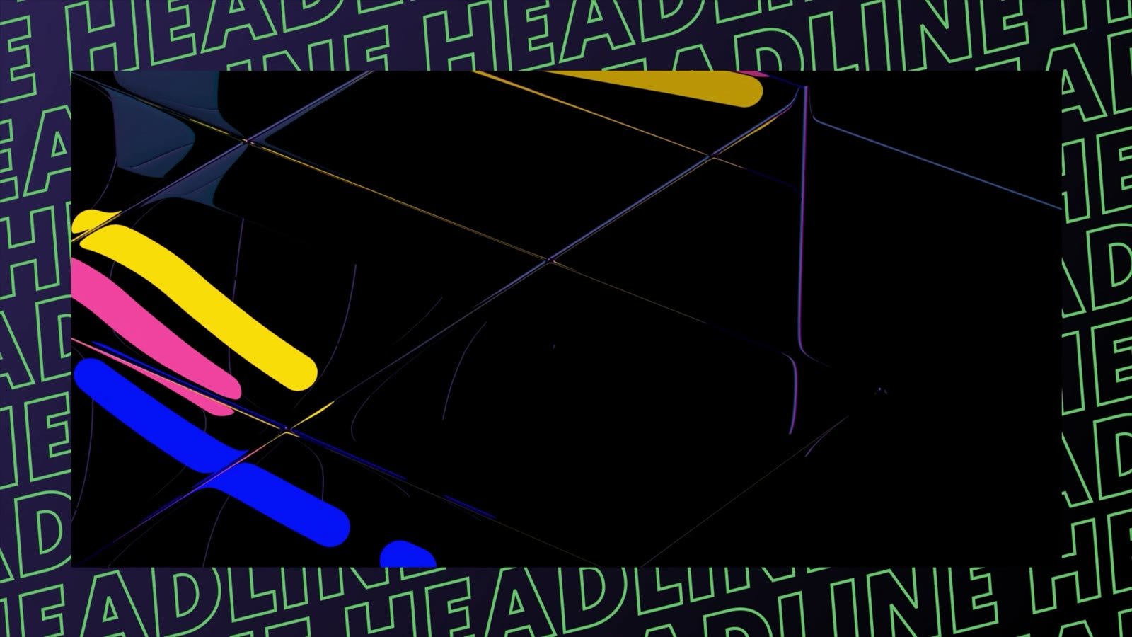 Music house for advertising: colorful animated shapes in the showreel of the design agency AddiktSchbang